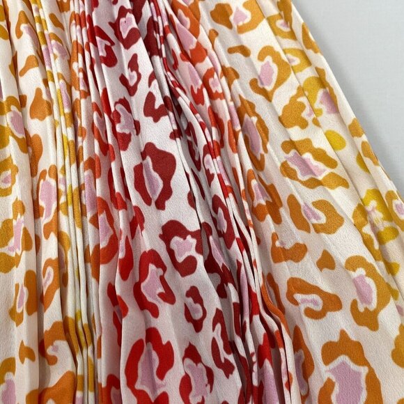 Rococo Sand Avana Orange Leopard Dress XS NWT $640 - Picture 12 of 14